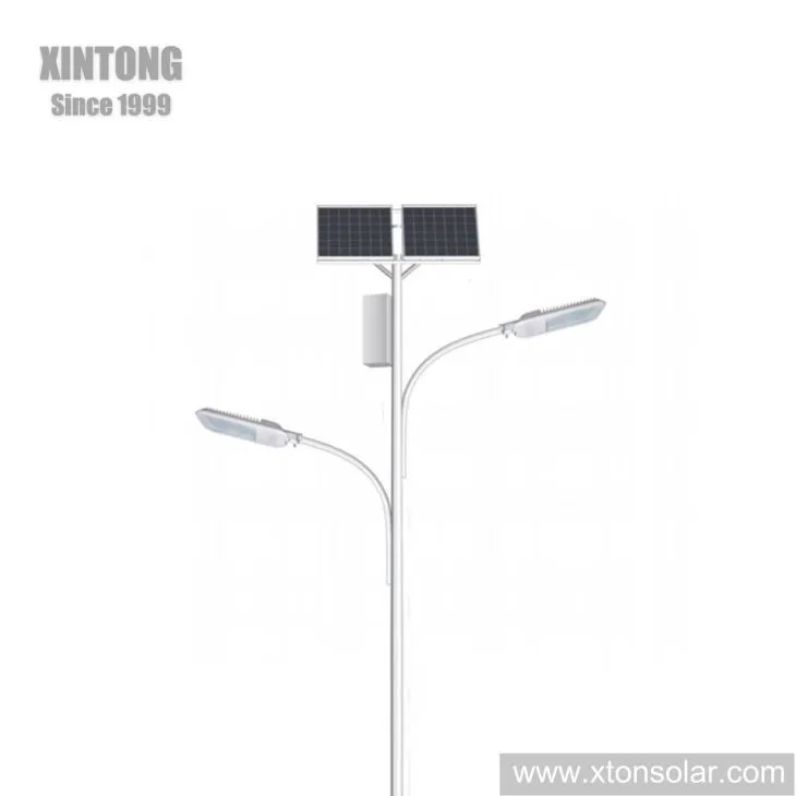 Lampa Airm Dúbailte Solas Sráide Cumhachta Gréine faoi stiúir